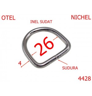 4428/Inel semirotund sudat pentru harnasament-26-mm-otel-4-nichel-2E7-2F6-2E7-2F6-2B5--