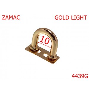 4439G/Sustinator semiveriga fixat cu suruburi-10-mm-zamac--gold light-----