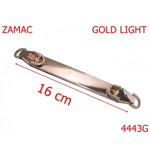4443G/Sustinator maner lung si scurt-16-mm-zamac--gold light-----