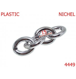 4449/Za ovala lant material plastic-15-mm-plastic--nichel-----