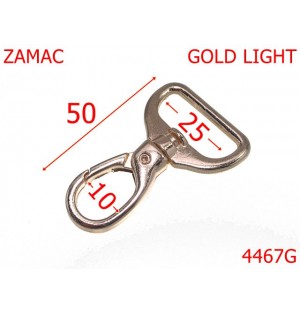4467G/Carabina poseta sau geanta-25-mm-zamac--gold light---5G6--