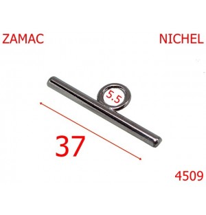 4509/Opritor lant poseta-37-mm-zamac--nichel-----