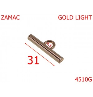 4510G/Opritor lant poseta-31-mm-zamac--gold light-----