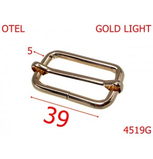 4519G/Catarama de reglaj curea-39-mm-otel-5-gold light--4k8-1A6-1B5---