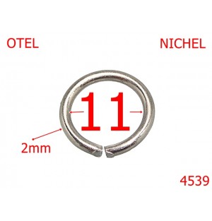 4539/Inel rotund pentru marochinarie-11-mm-otel-2-nichel-----
