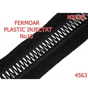 4563/Fermoar plastic injectat la metru-no10--plastic--nichel-----