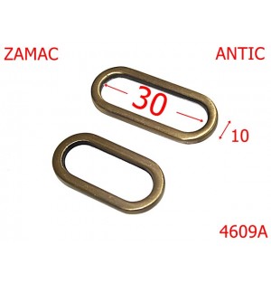 4609A/Inel oval-30-mm-zamac--antic-----