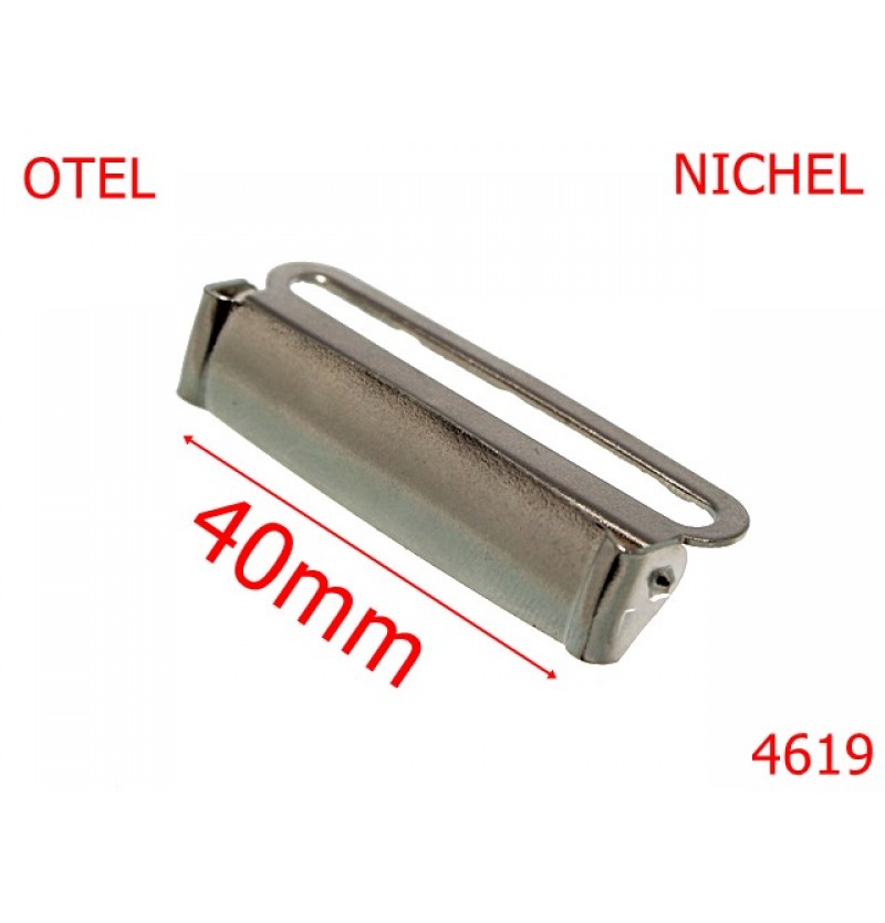4619/Clema pentru elastic lat-40-mm-otel--nichel--11D5---