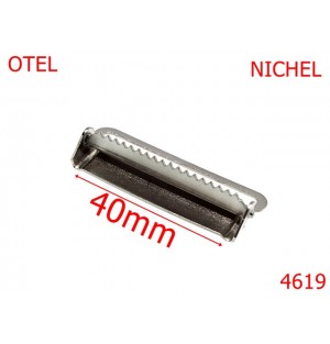 4619/Clema pentru elastic lat-40-mm-otel--nichel--11D5---