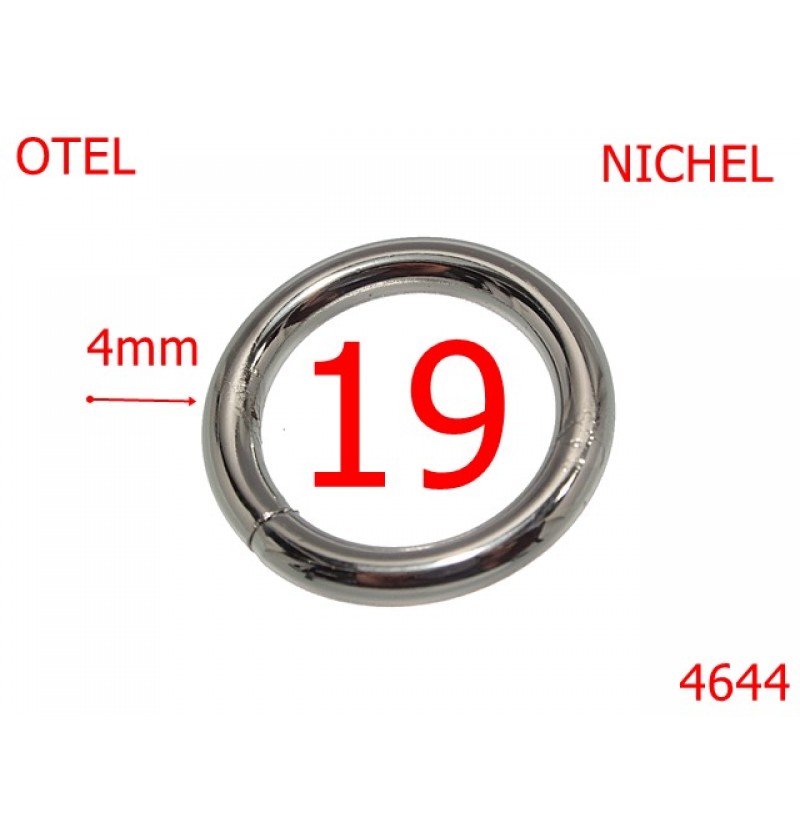 4644/Inel rotund-19-mm-otel-4-nichel-----