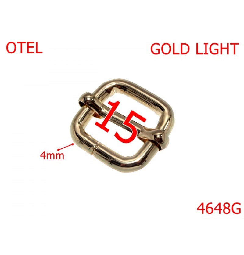4648G/Catarama de reglaj curea-15-mm-otel-4-gold light--4j8-4H8---