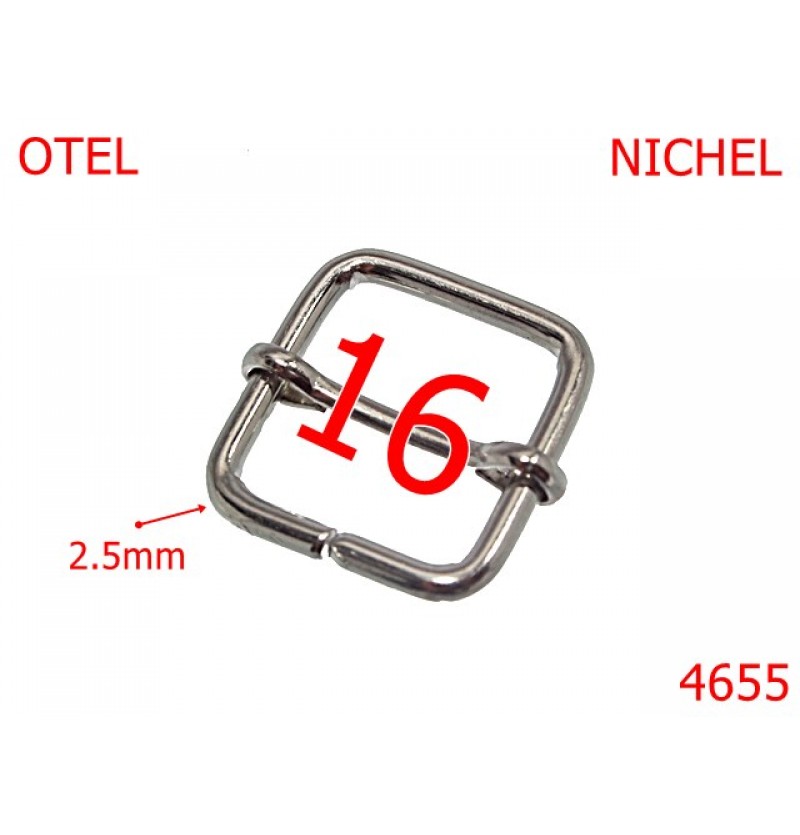 4655/Catarama pentru reglej curea-16-mm-otel-2.5-nichel--1C8-1A6-4G8---