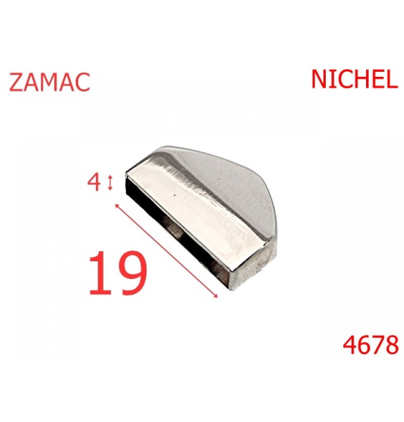 4678/Terminatie fermoar  poseta-19-mm-zamac--nichel--11A2---