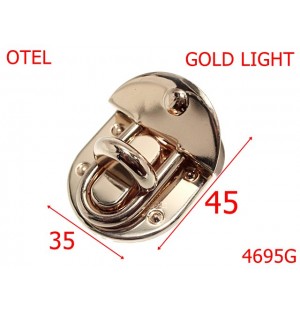 4695G/Inchizatoare poseta margine capac-35x45-mm-otel--gold light-----
