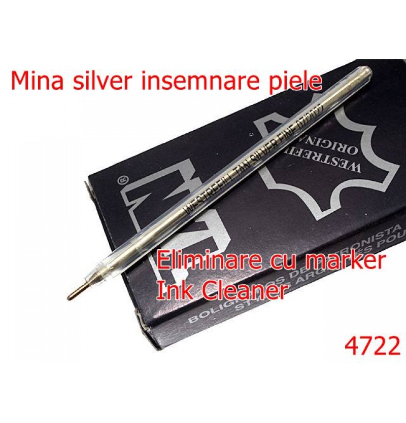 4722/Mina silver insemnare piele-----silver-10D26----