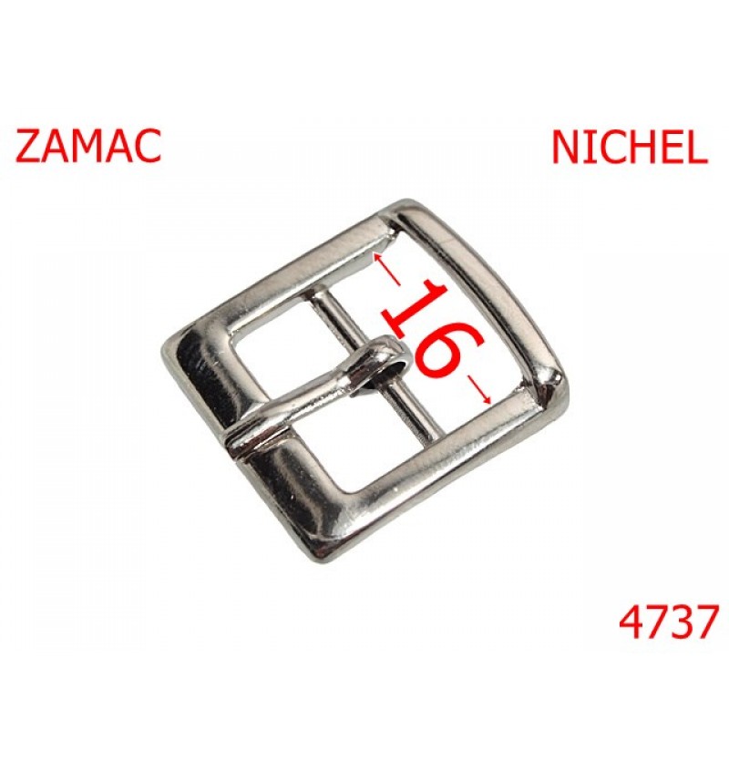 4737/Catarama punte centrala marochinarie incaltaminte-16-mm-zamac--nichel--6G7---