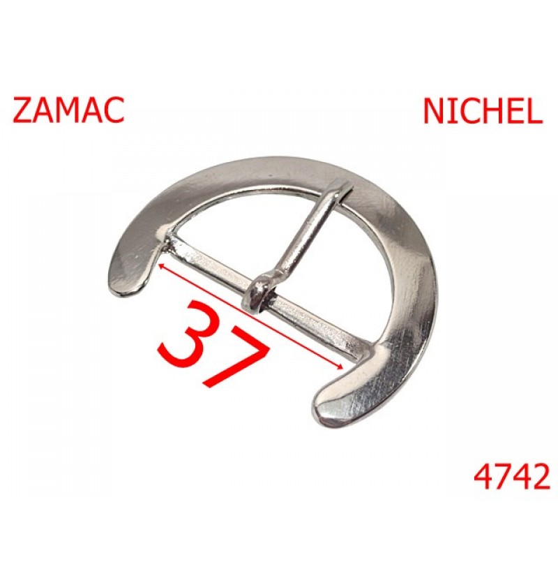 4742/Catarama semiluna pentru genti posete-37-mm-zamac--nichel--6H6---