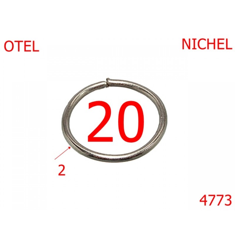 4773/Inel rotund pentru marochinarie-20-mm-otel-2-nichel--4i4---