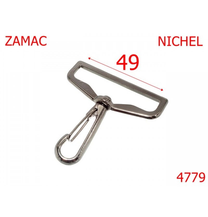 4779/Carabina articole marochinarie -49-mm-zamac--nichel--5E2---