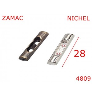 4809/Nasture stik pentru confectii piele-28-mm-zamac--nichel-----
