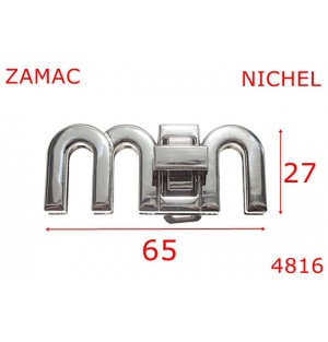 4816/Inchizatoare poseta marochinarie-65x25-mm-zamac--nichel-----