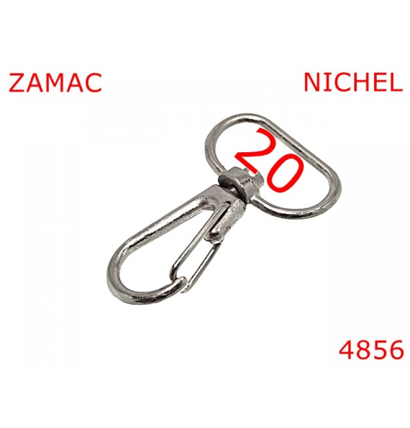 4856/Carabina clasica borseta din piele-20--zamac--nichel-