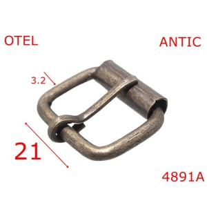 4891A/Catarama cu rola marochinarie geanta poseta-21-mm-otel-3.2-antic--7C4---