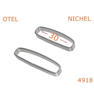 4918/Pasant catarama curea sau bareta-30-mm-otel--nichel-----