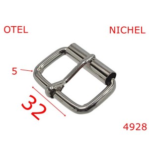 4928/Catarama cu rola marochinarie geanta poseta-32-mm-otel-5-nichel-7H2----