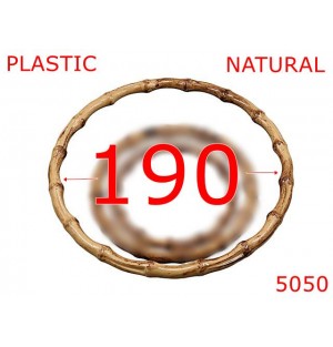 5050/Maner plastic circular imitatie bambus-190-mm-plastic--natural-----