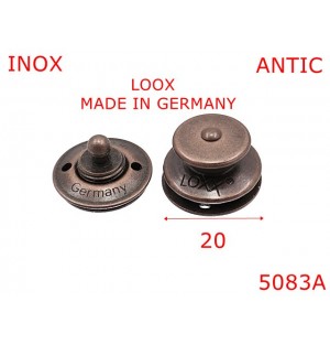 5083A/Inchizatoare LOXX pentru montaj piele-20-mm-inox--antic--13E14---