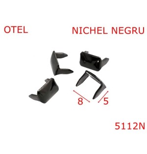 5112N/Agrafa gaica curea-8-mm-otel--nichel negru--15A3---