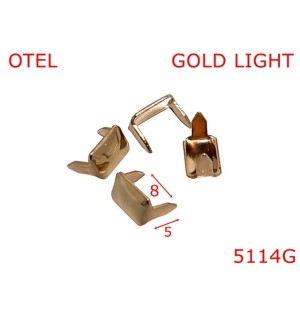 5114G/Agrafa gaica curea-8-mm-otel--gold light--15A3---