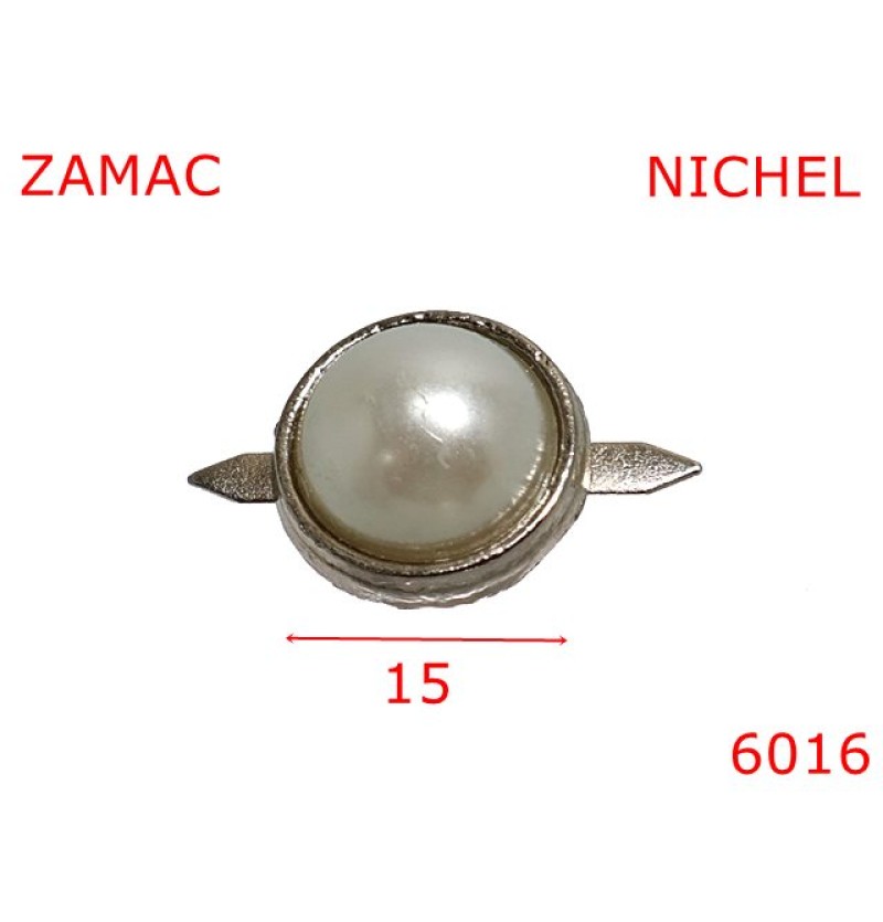 5116/Ornament semisferic -15-mm-zamac--sidef--10A3---