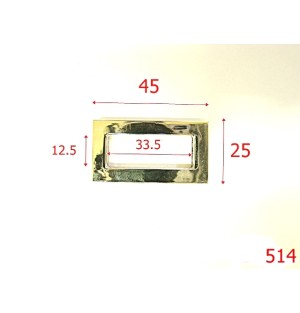 514/OCHET DREPTUNGHIULAR  -33.5-mm---nichel-----A38