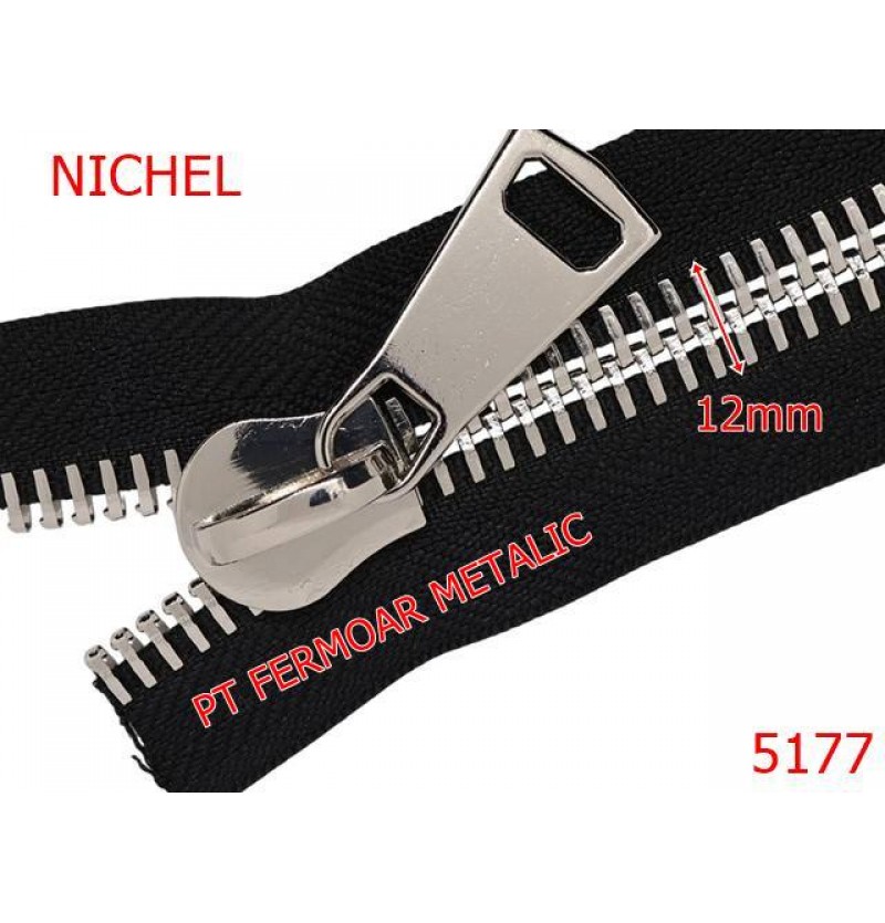 5177/Cursor No 12 Pentru Fermoar Metalic-NO 12--zamac--nichel-----