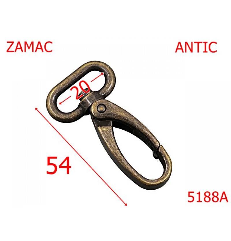 5188A/Carabina Marochinarie ,Pielarie-20-mm-zamac--antic-5A6----