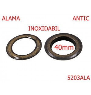 5203ALA/Ochet Pentru Draperie Inoxidabil-40-mm-alama--antic-----