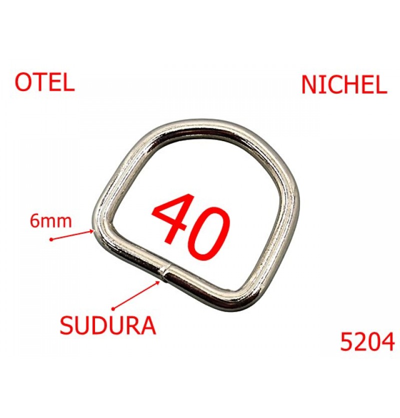 5204/Inel D Pentru Rezistenta-Sudat-40-mm-otel-6-nichel--6B5-6J5 5204/Inel D Pentru Rezistenta-Sudat-40-mm-otel-6-nichel--6B5-6J5