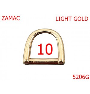 5206G/Inel D Pentru Marochinarie Si Incaltaminte-10-mm-zamac--gold light-----