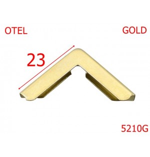 5210G/Coltar Pentru Mape ,Pielarie-23-mm-otel--gold-----
