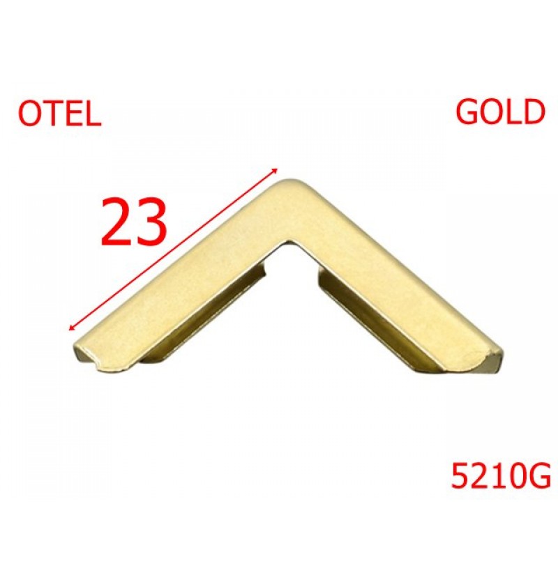 5210G/Coltar Pentru Mape ,Pielarie-23-mm-otel--gold-----