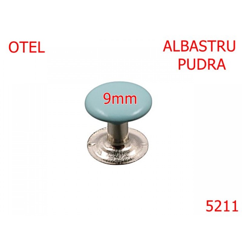 5211/Capsa Rapida Simpla Cu Capac Vopsit-9-mm-otel--albastru pudra-----