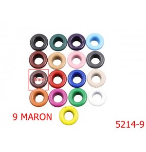 5214-9/Ochet Vopsit Pentru Pielarie Si Incaltaminte-5-mm-otel--maron-----