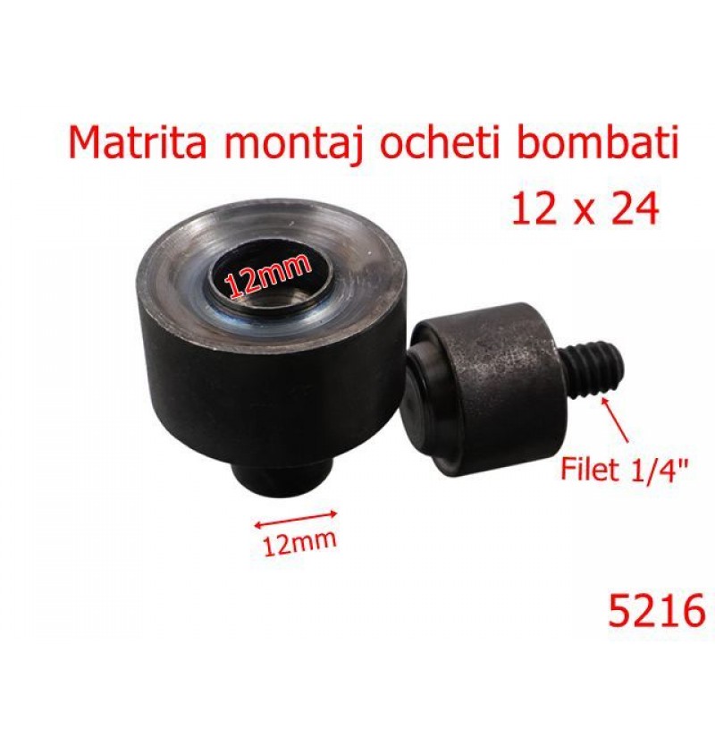 5216/Matrita Montaj Ocheti Bombati-12-mm-otel-------