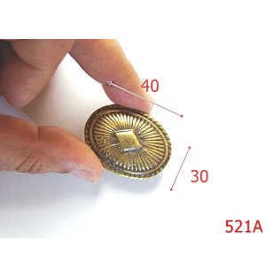 521A/ORNAMENT OVAL  40MM*30MM/ANTIK-40x30-mm---antic-----C37