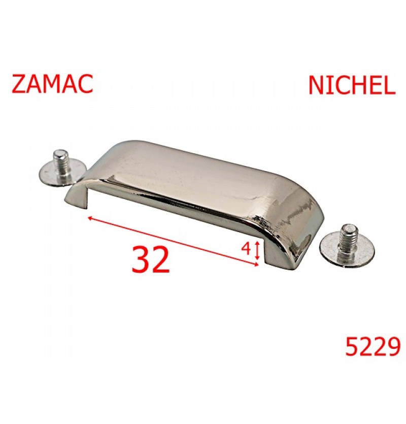 5229/Pasant Sustinator Poseta-32-mm-zamac--nichel-----