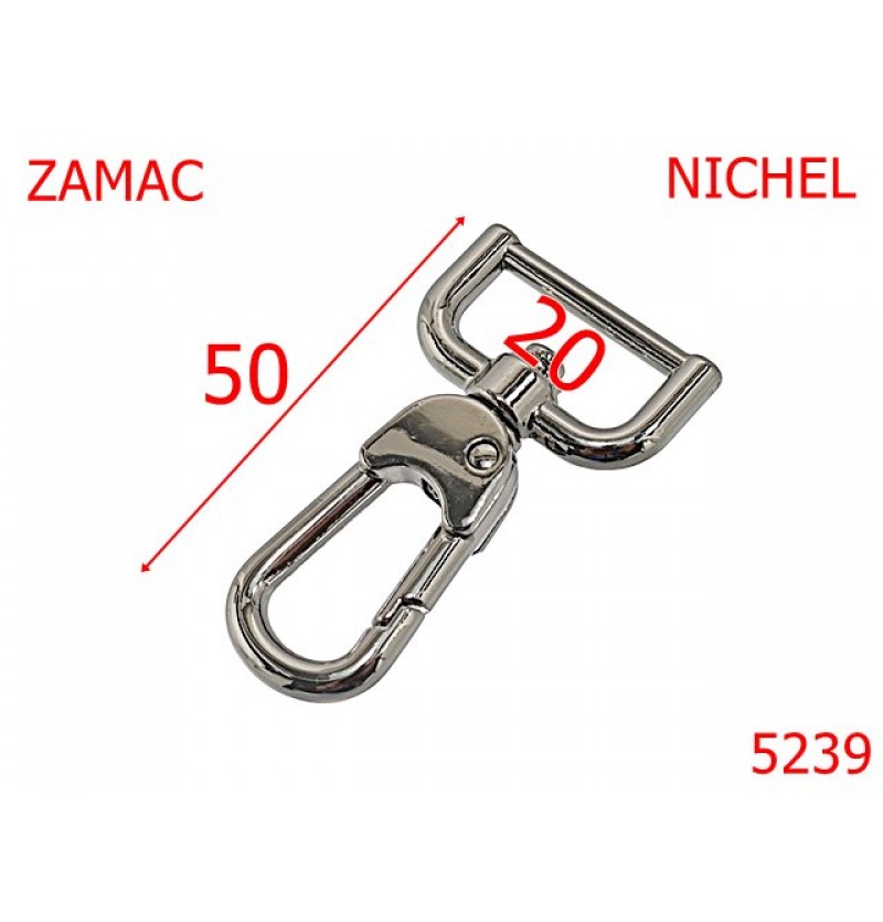 5239/Carabina Articole Marochinarie-20-mm-zamac--nichel-5A6----