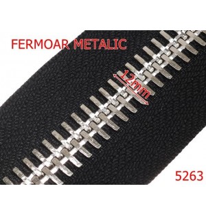 5263/Fermoar Metalic Extra Large Pentru Confectii-NO12-mm-poliester--negru-----