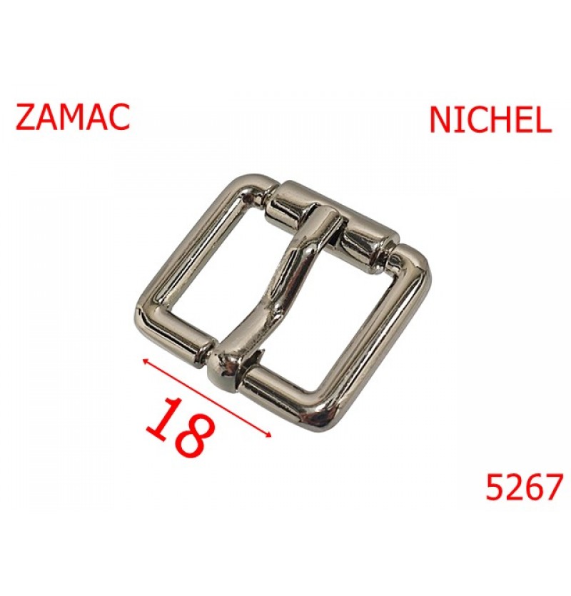 5267/Catarama Turnata Din Zamac Pentru Marochinarie -18-mm-zamac--nichel-----